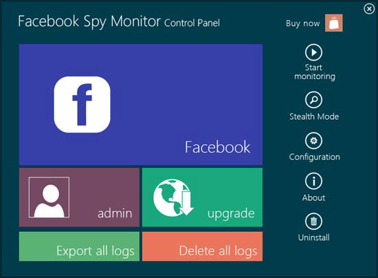 Screenshot of Facebook Spy Monitor 2013