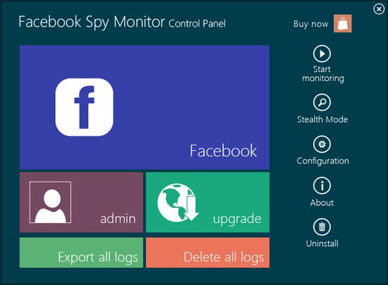 Screenshot of Facebook Spy Monitor 2012