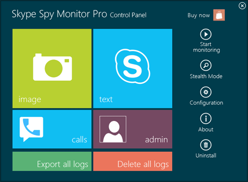 Skype Spy Monitor Pro - click for full size